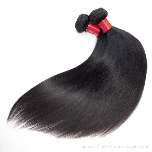 straight hair bundles 100% Human Virgin Remy Hair Unprocessed  Brazilian straight hair bundles with closure